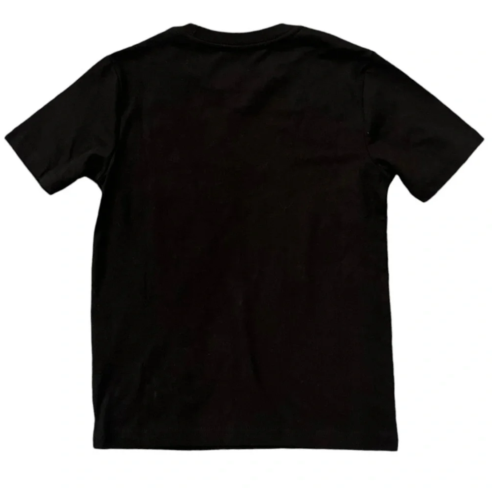 Wonder Nation casual black color T-shirt, round neck Unisex XS(4-5)